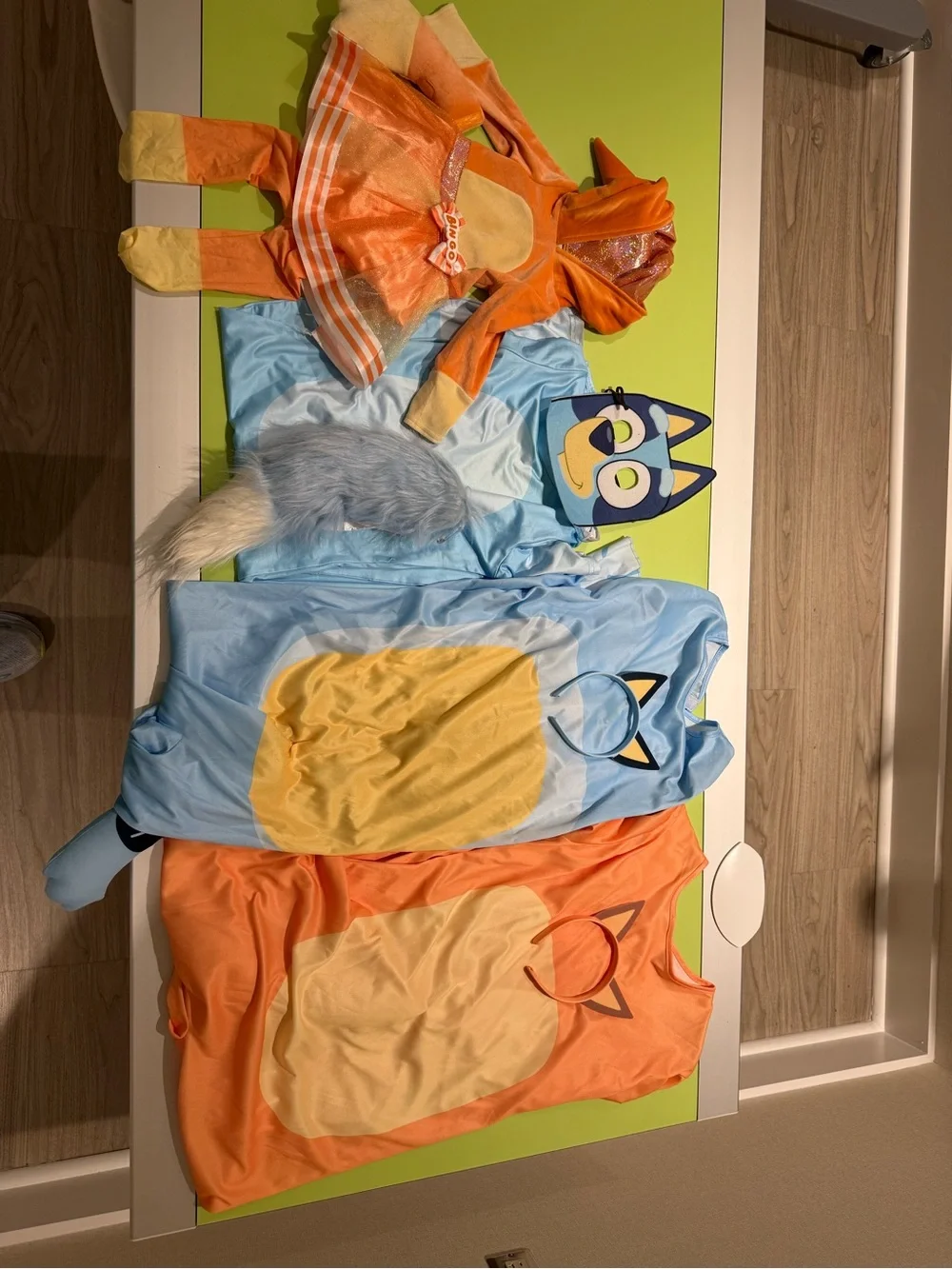 Kids Blue and Orange Animal Costume Set - Fox and Blue Character